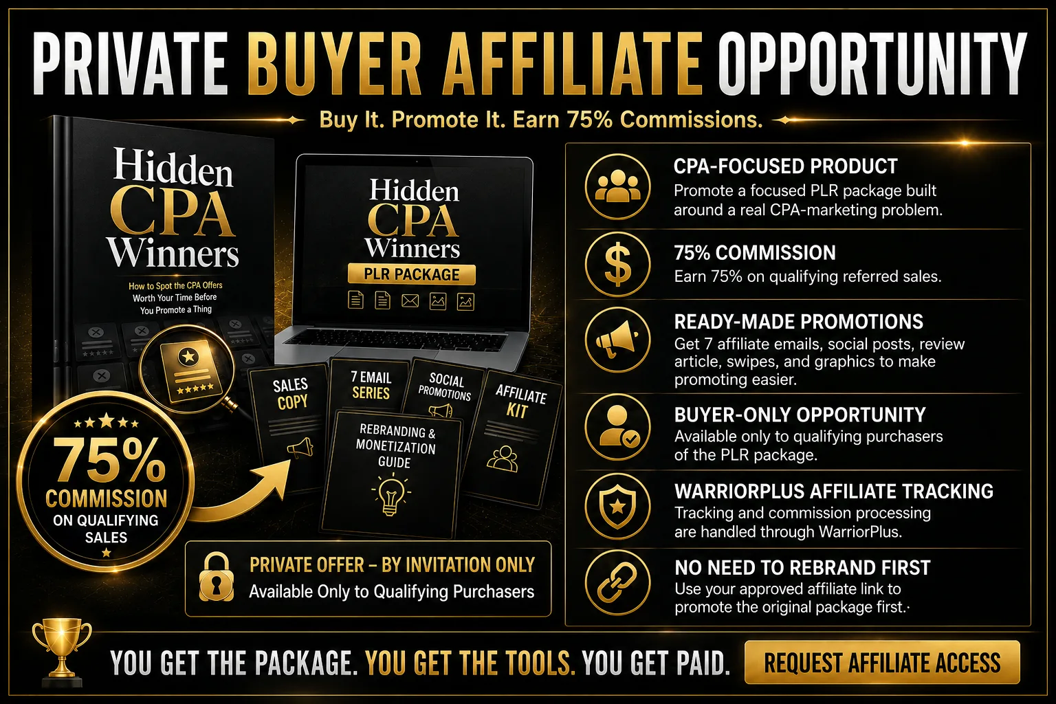 Hidden CPA Winners - Buyer Affiliate Benefit Graphic